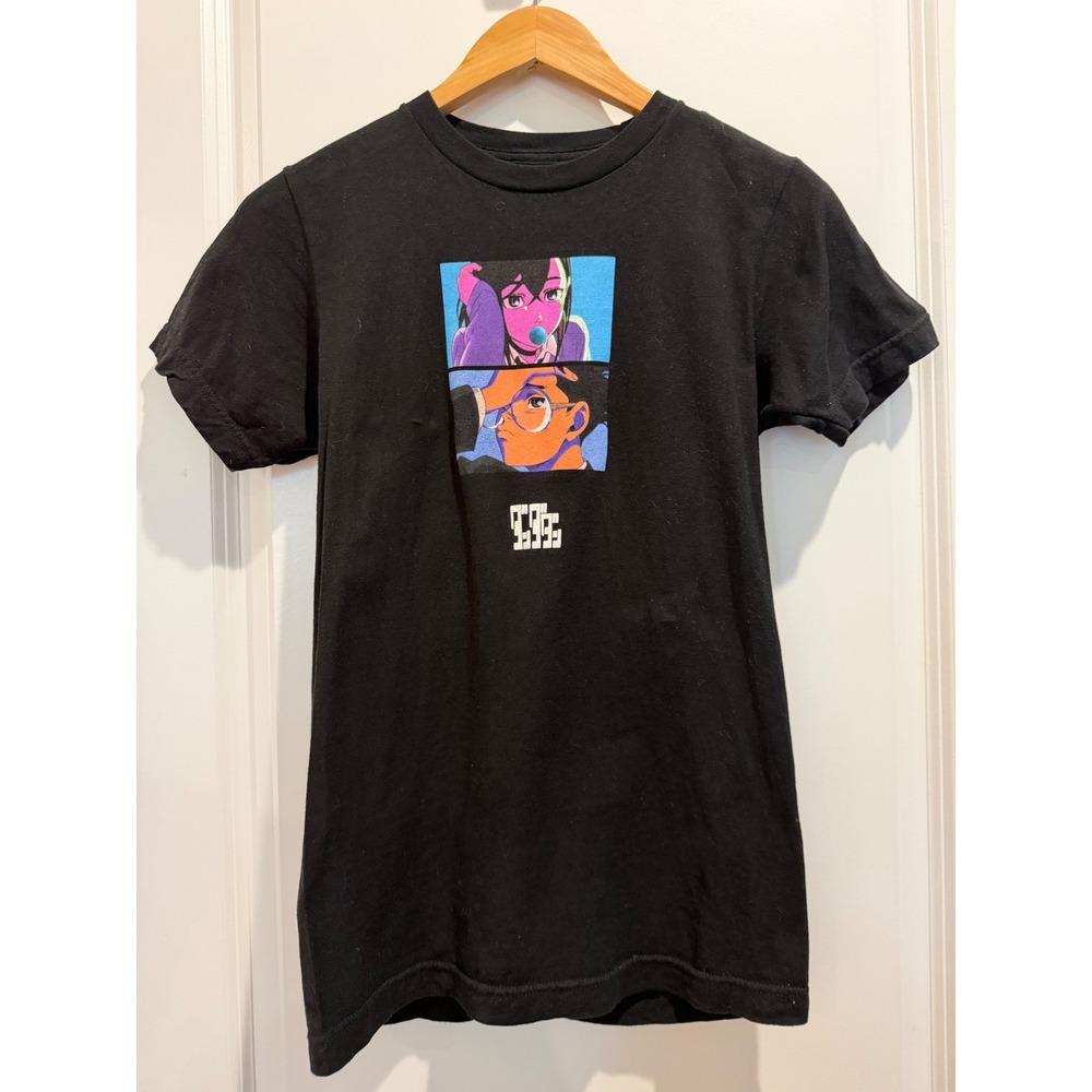 Dan Da Dan Anime Graphic T-Shirt Black XS Momo Okarun Manga Shonen Jump Tee